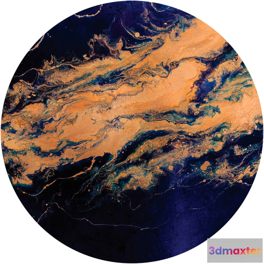 1683881 - Wall Art - Wallpaper Hypnos round 3D Max