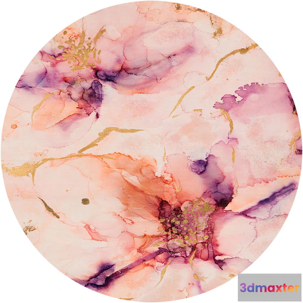 1683931 - Wall Art - Wallpaper Fascino round 3D Max