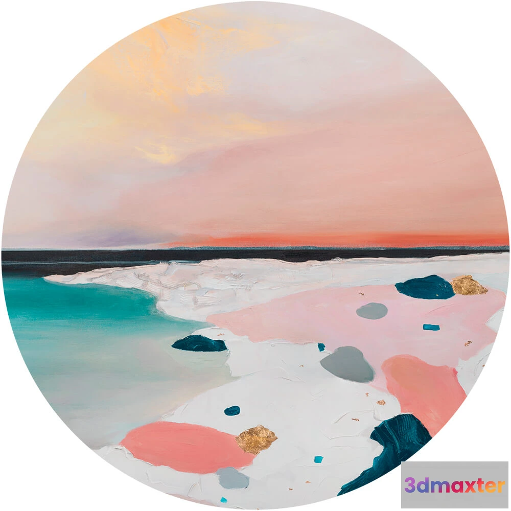 1683949 - Wall Art - Wallpaper Fuerta  round 3D Max