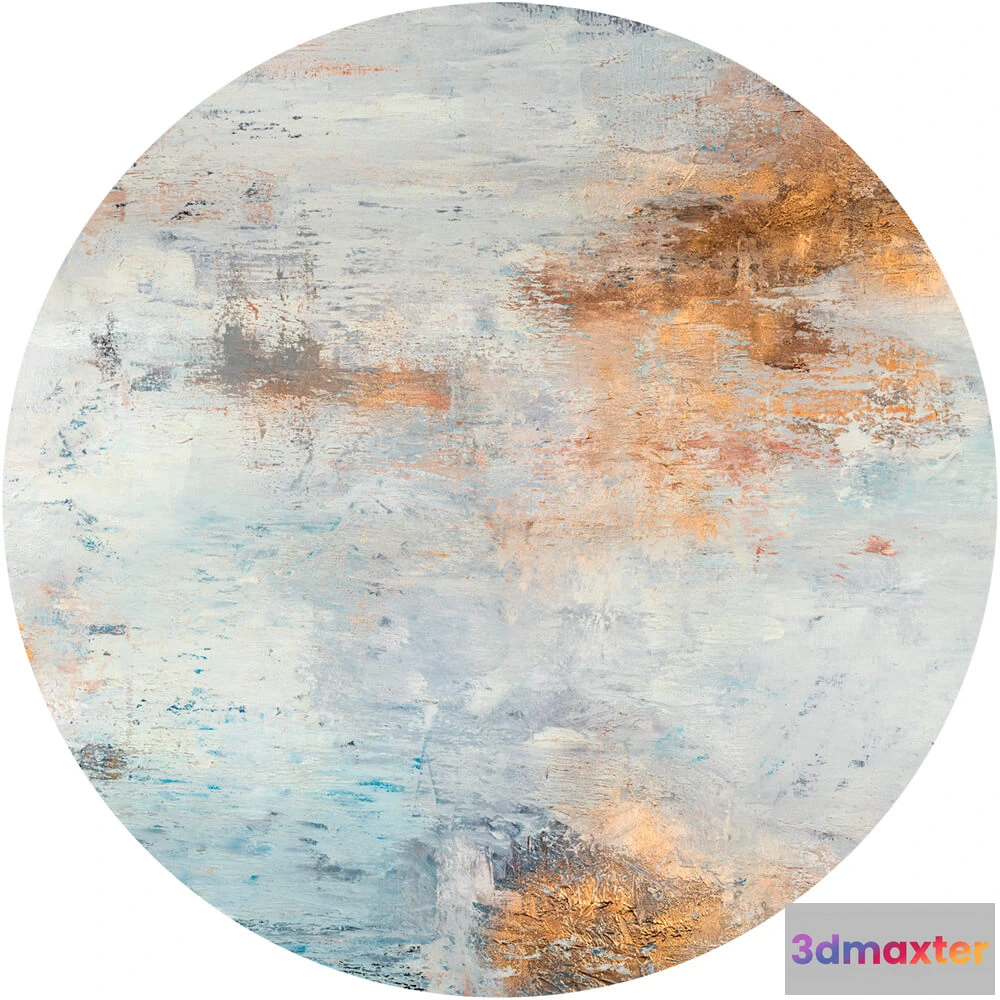 1683987 - Wall Art - Wallpaper Elemental round 3D Max