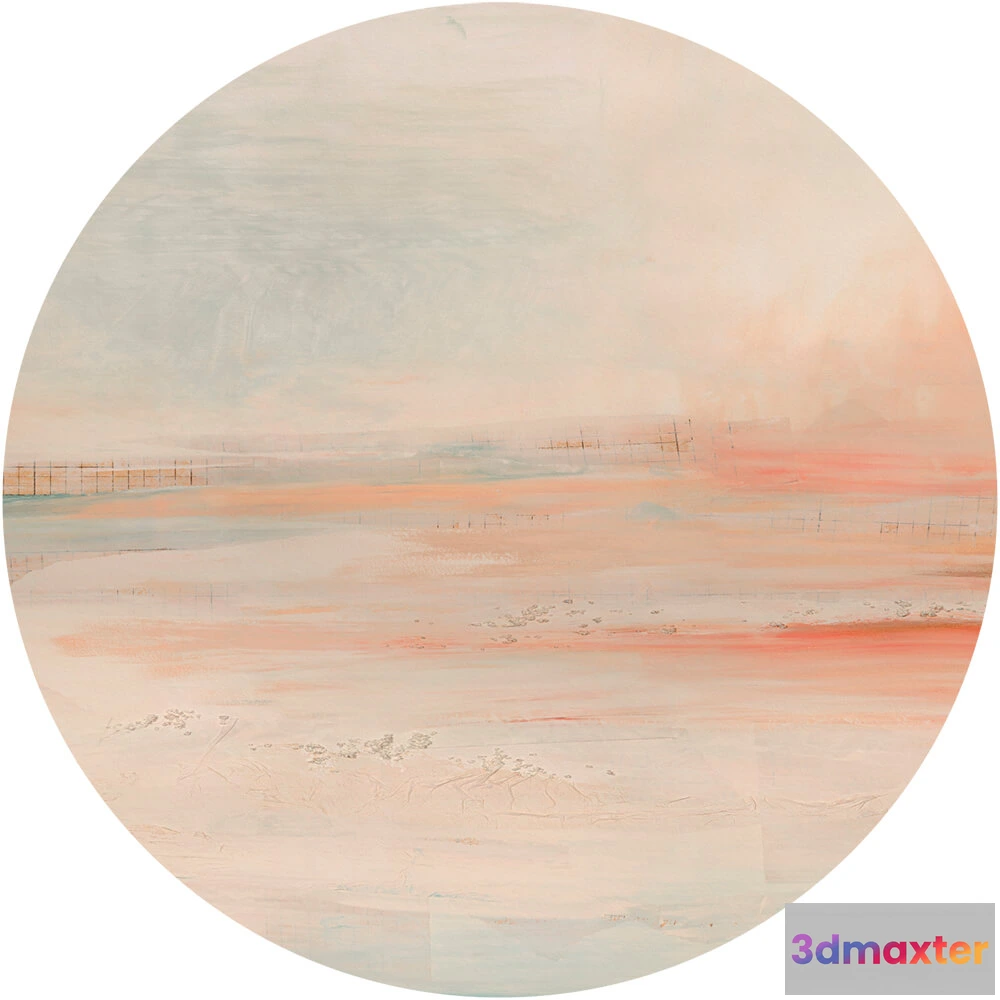 1683997 - Wall Art - Wallpaper Daybreak round 3D Max