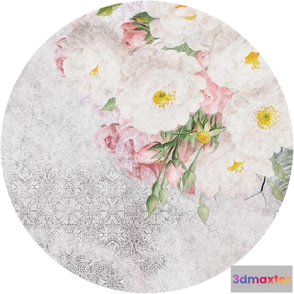 1684003 - Wall Art - Wallpaper Cherished round 3D Max