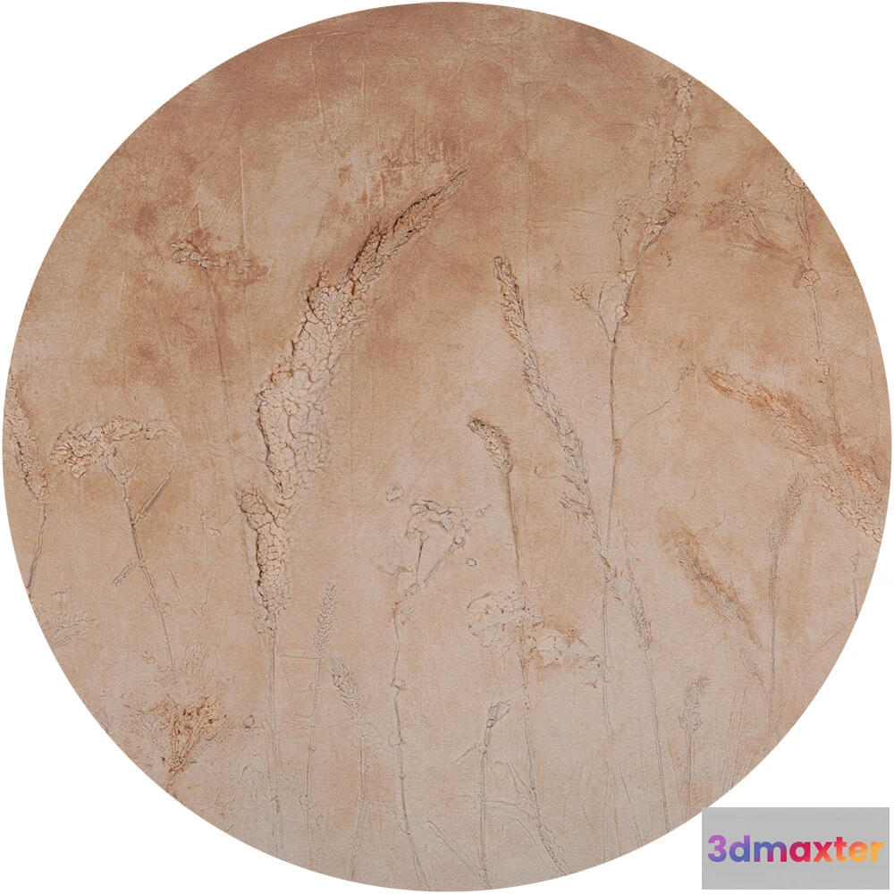 1684007 - Wall Art - Wallpaper Campo Di Grano round 3D Max