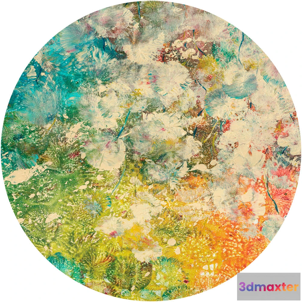 1684009 - Wall Art - Wallpaper Bubble round 3D Max