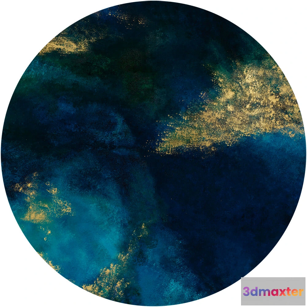 1684015 - Wall Art - Wallpaper Azuro round 3D Max