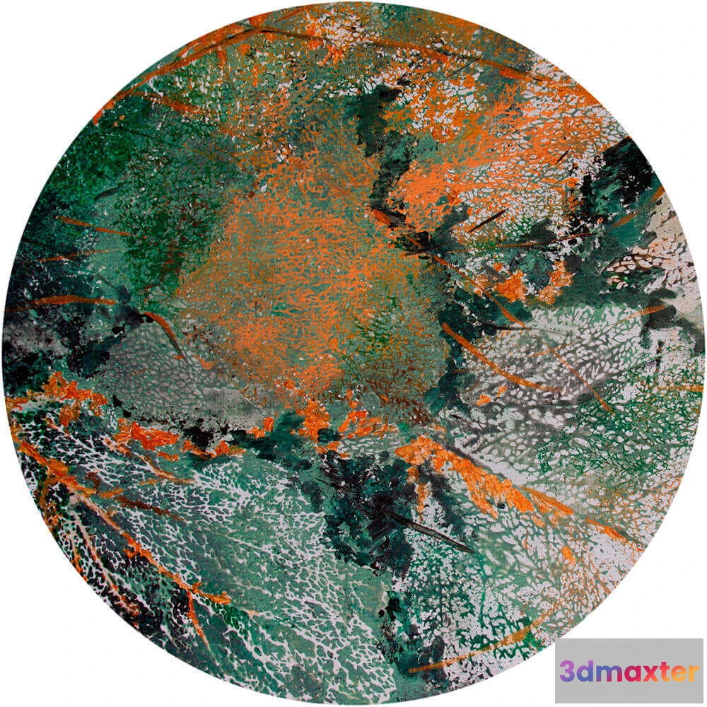 1684017 - Wall Art - Wallpaper Aura round 3D Max