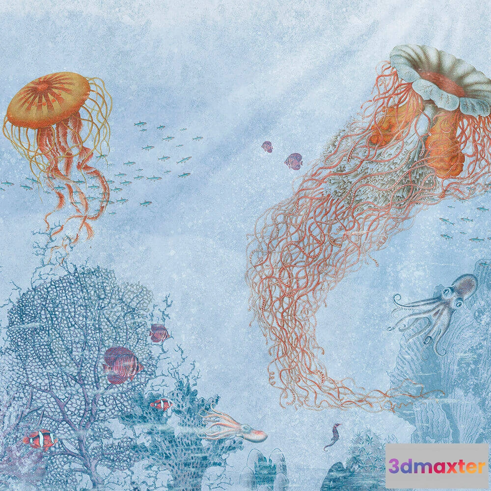 1684023 - Wall Art - Wallpaper Water Life 3D Max