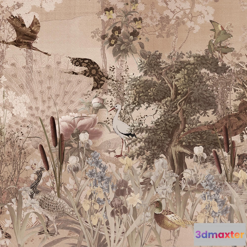 1684077 - Wall Art - Wallpaper Secret Garden 3D Max