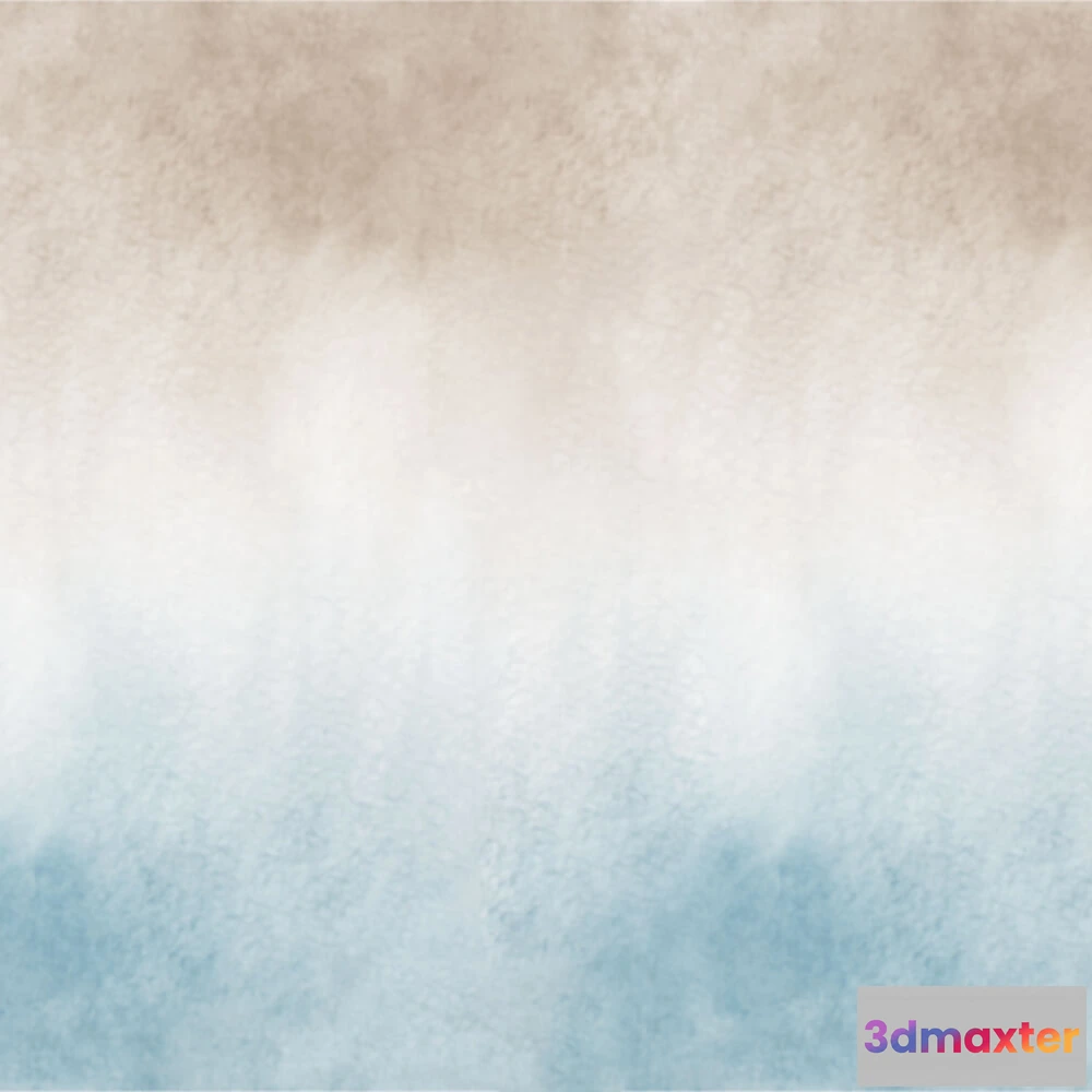 1684121 - Wall Art - Wallpaper Ombre Beige Blue 3D Max