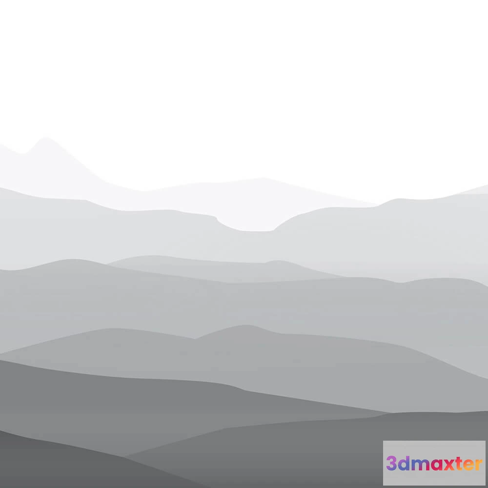 1684125 - Wall Art - Wallpaper Mountains 3D Max