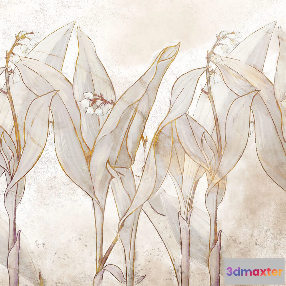 1684137 - Wall Art - Wallpaper Lirio 3D Max