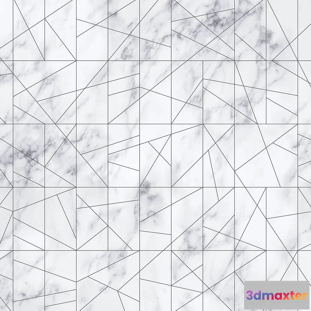 1684149 - Wall Art - Wallpaper Marble Veins 3D Max
