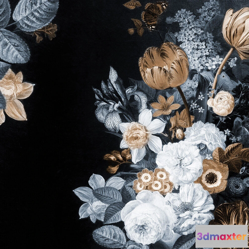 1684199 - Wall Art - Wallpaper Golden Sublime 3D Max