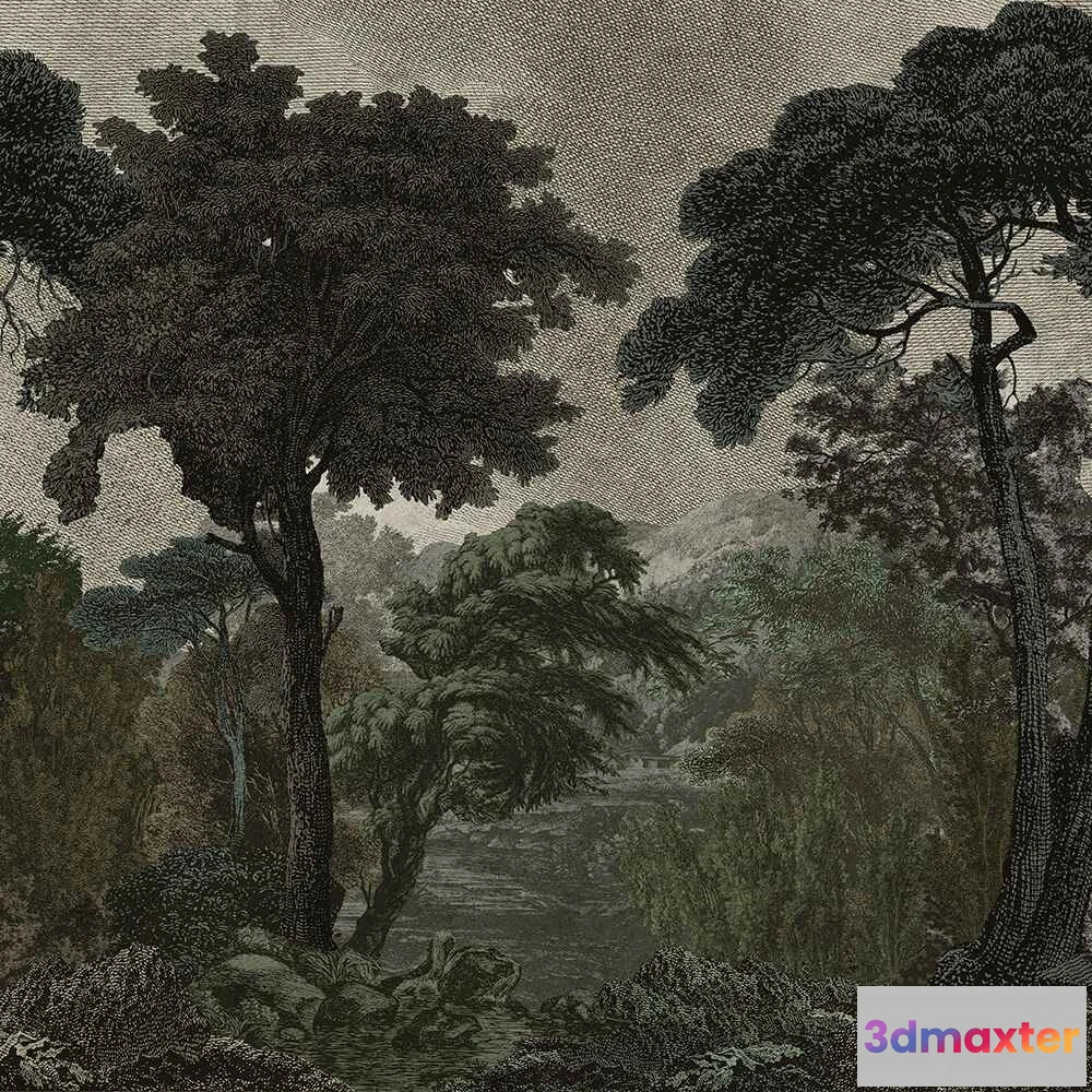 1684205 - Wall Art - Wallpaper Hood 3D Max