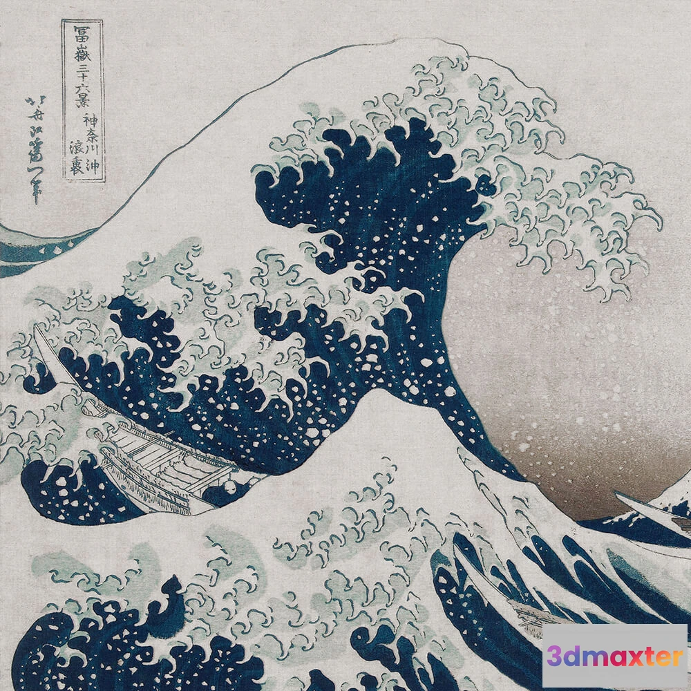 1684209 - Wall Art - Wallpaper Hokusai 3D Max