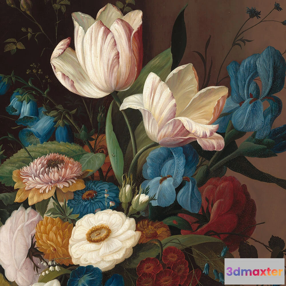 1684215 - Wall Art - Wallpaper Dark Tulip 3D Max