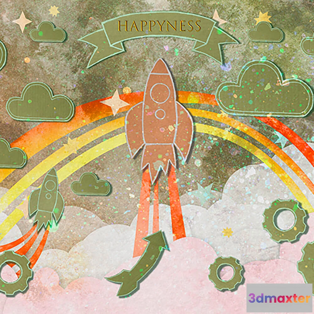 1684665 - Wall Street - Wallpaper Applique 3D Max