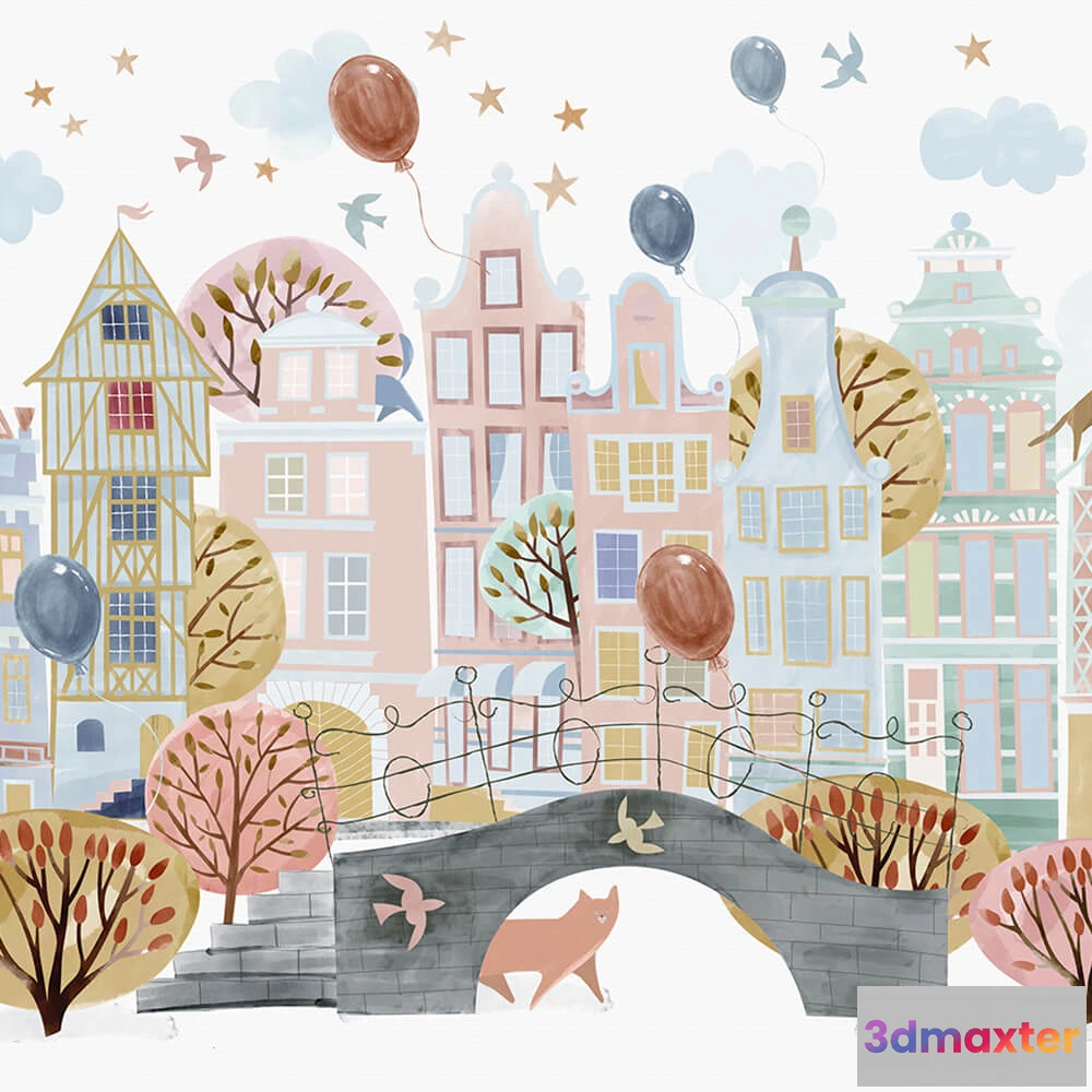 1684749 - Wall Street - Wallpaper Wonder cat 3D Max