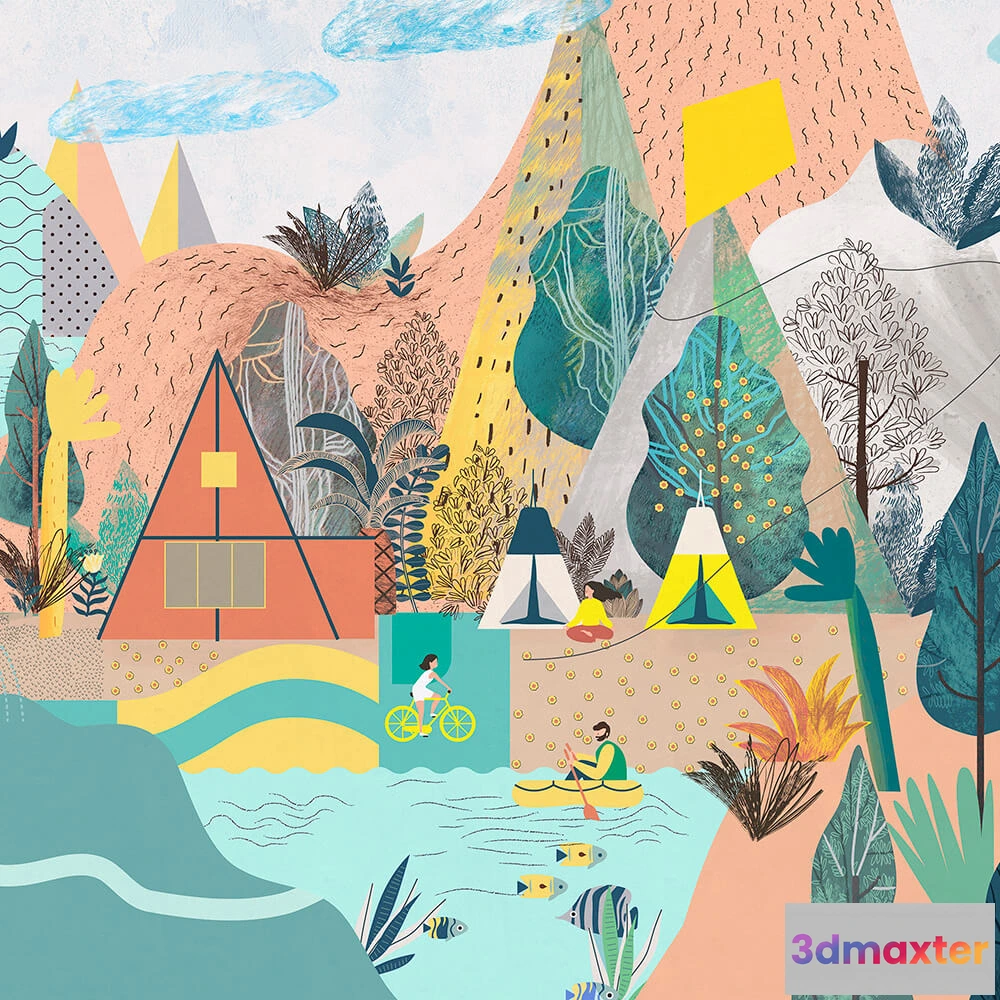 1684779 - Wall Street - Wallpaper City Garden 3D Max