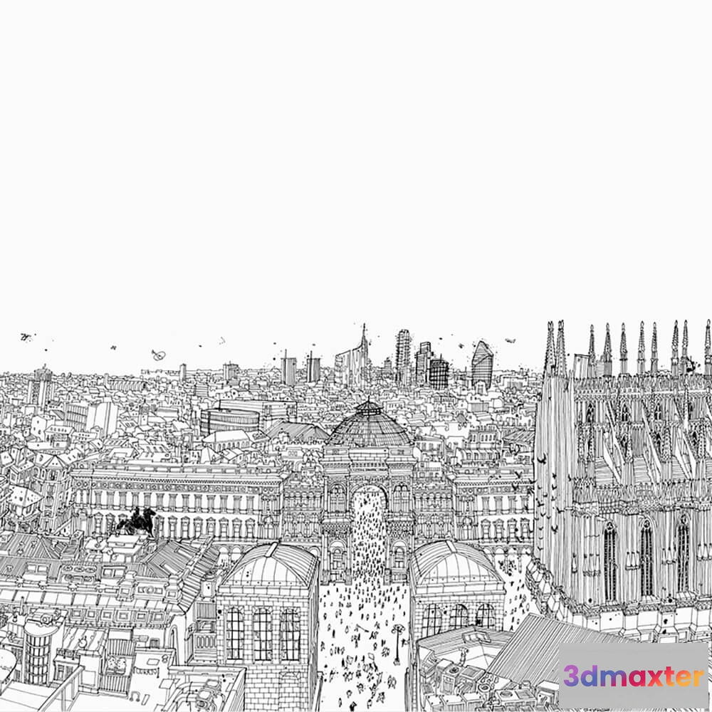 1684873 - WallPepper - Wallpaper I am milano 3D Max