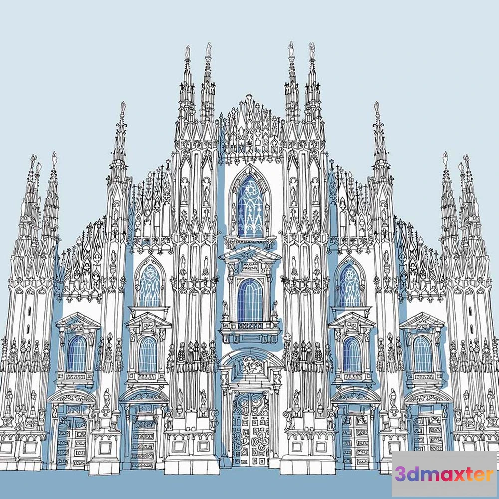 1684877 - WallPepper - Wallpaper Duomo Milano 3D Max