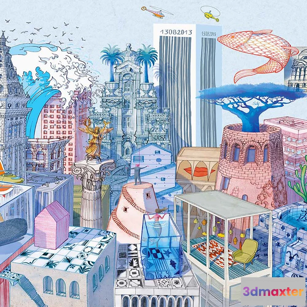 1684879 - WallPepper - Wallpaper Citta invisibili 3D Max