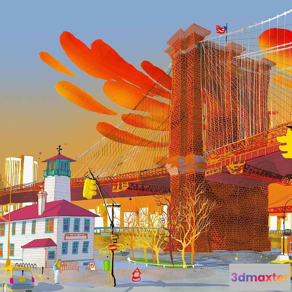 1685015 - WallPepper - Wallpaper Brooklyn Bridge New York 3D Max