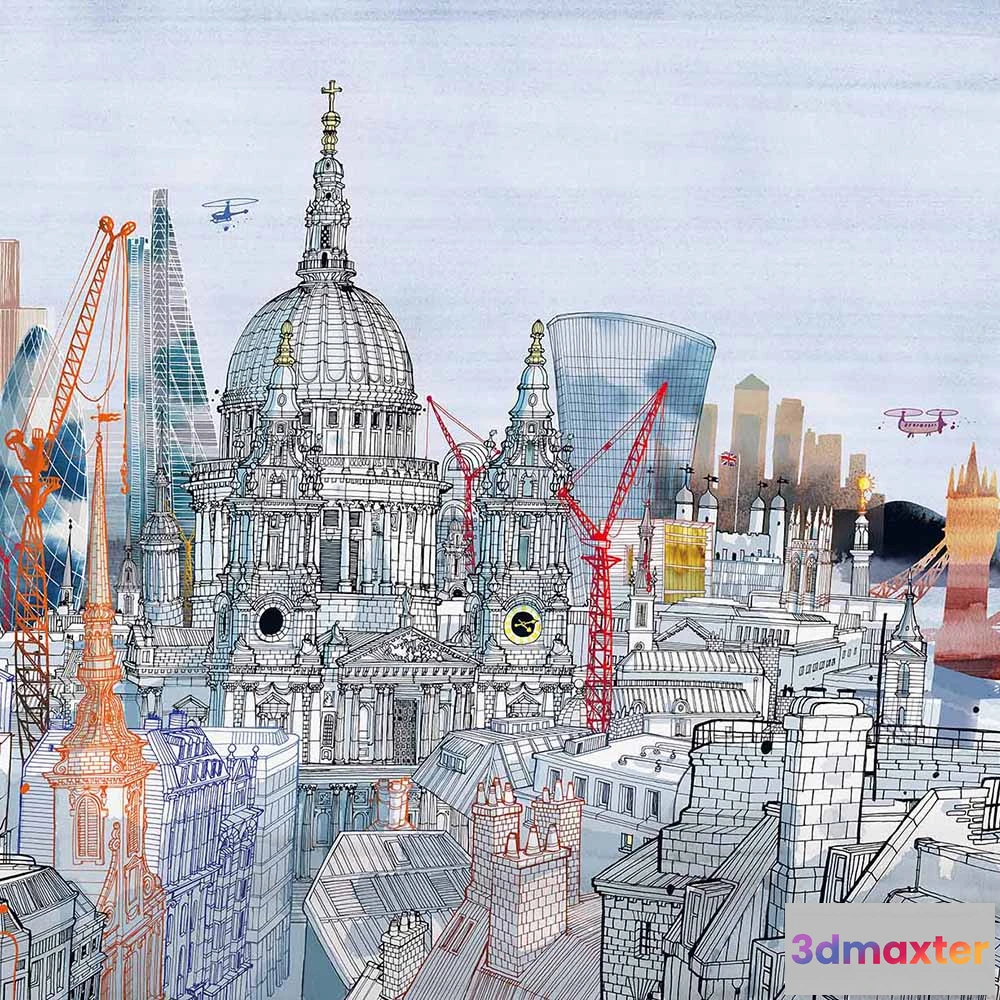 1685021 - WallPepper - Wallpaper Saintpaul Skyscrapers 3D Max