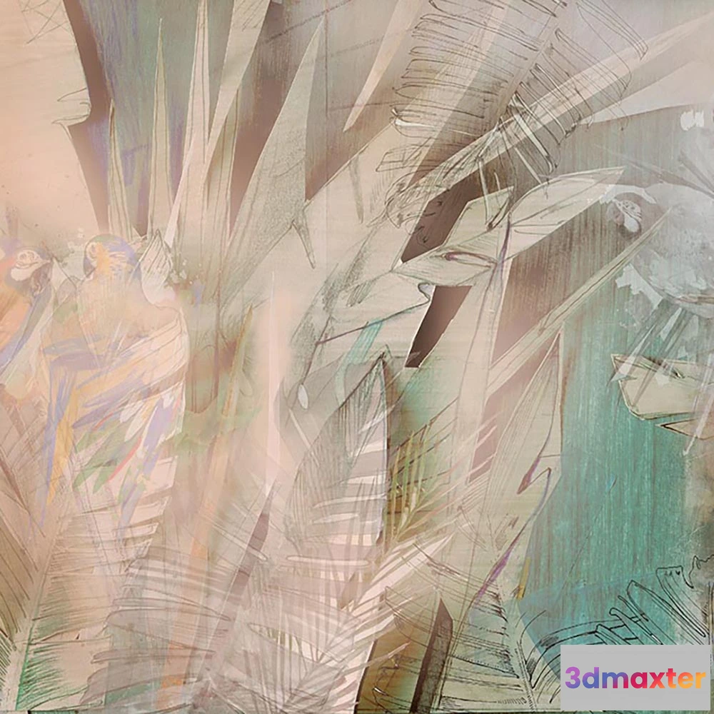 1685123 - WallPepper - Wallpaper Modern Jungle 3D Max