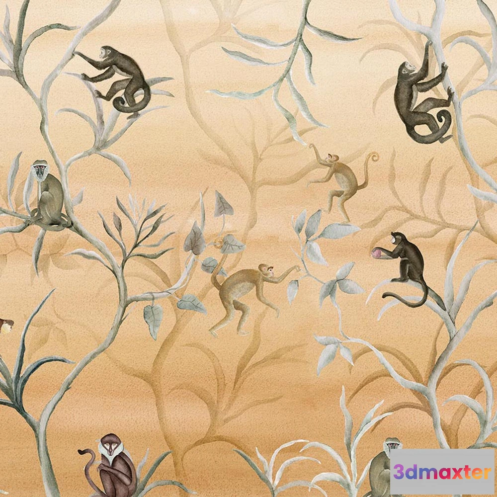 1685241 - WallPepper - Wallpaper Spider monkey 3D Max