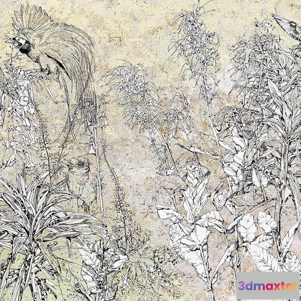 1685311 - WallPepper - Wallpaper Ink garden 3D Max