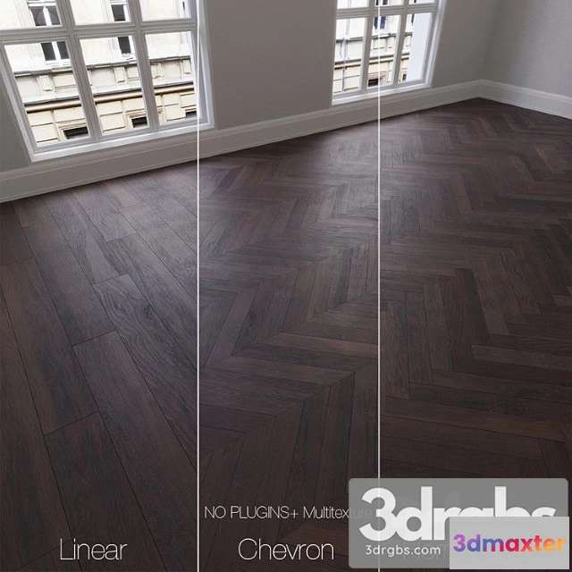 1001948 - Parquet Natural Oak Smoky Mountains 3 Types Linear Chevron Herringbone