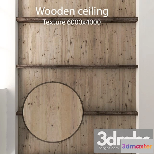 1002066 - Wood  122 Wooden ceiling with beams 12