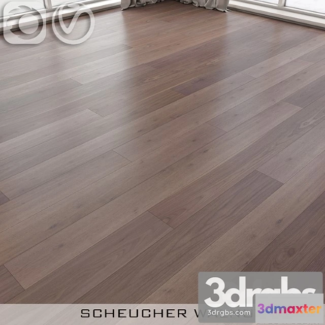1002134 - Wood  72 Parquet board scheucher walnut silva