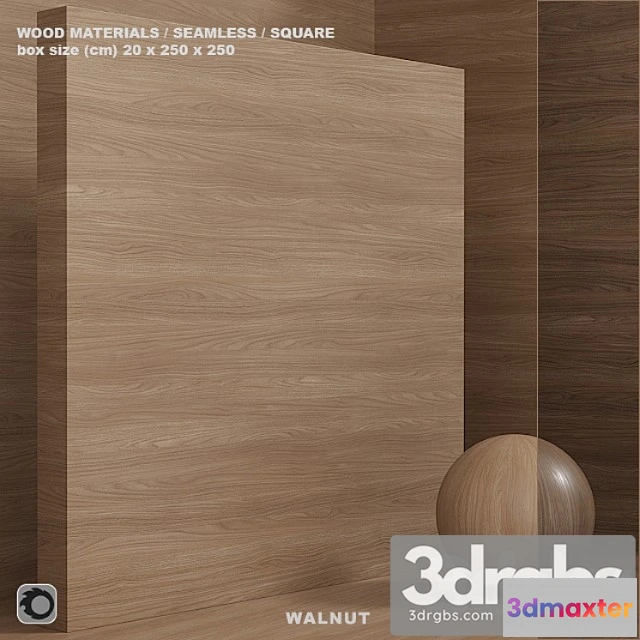 1002256 - Wood walnut material (seamless) - set 76