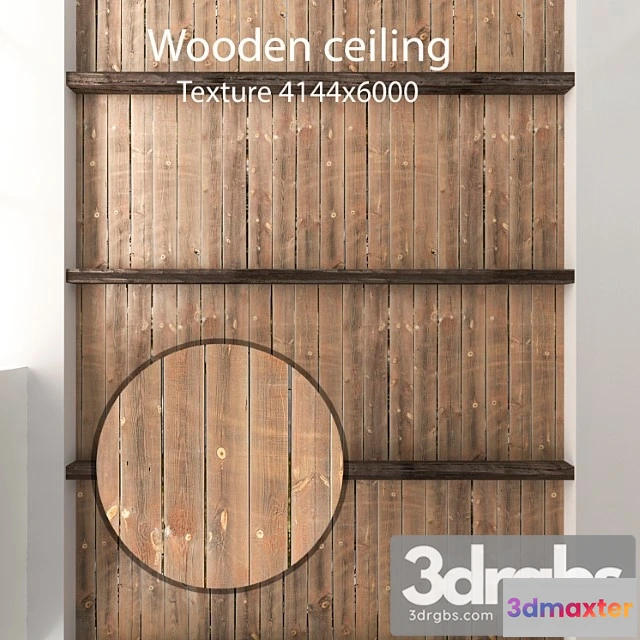 1002262 - Wooden Ceiling With Beams 04