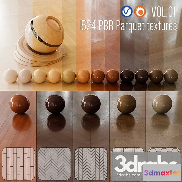 1055968 - Materials Wood Wood floor set 01