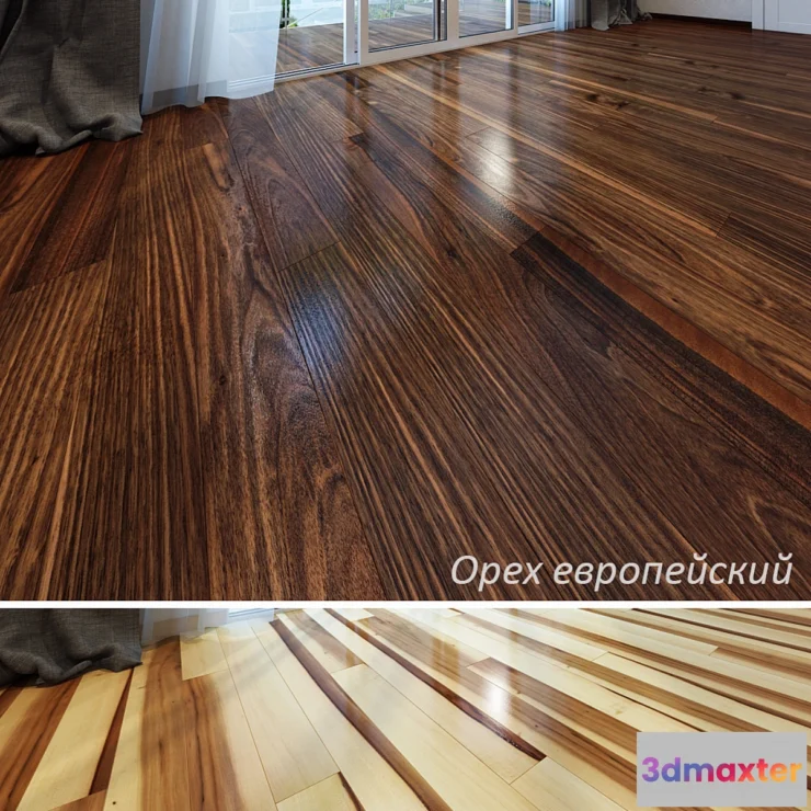 1280960 - European walnut and maple core 3D Max