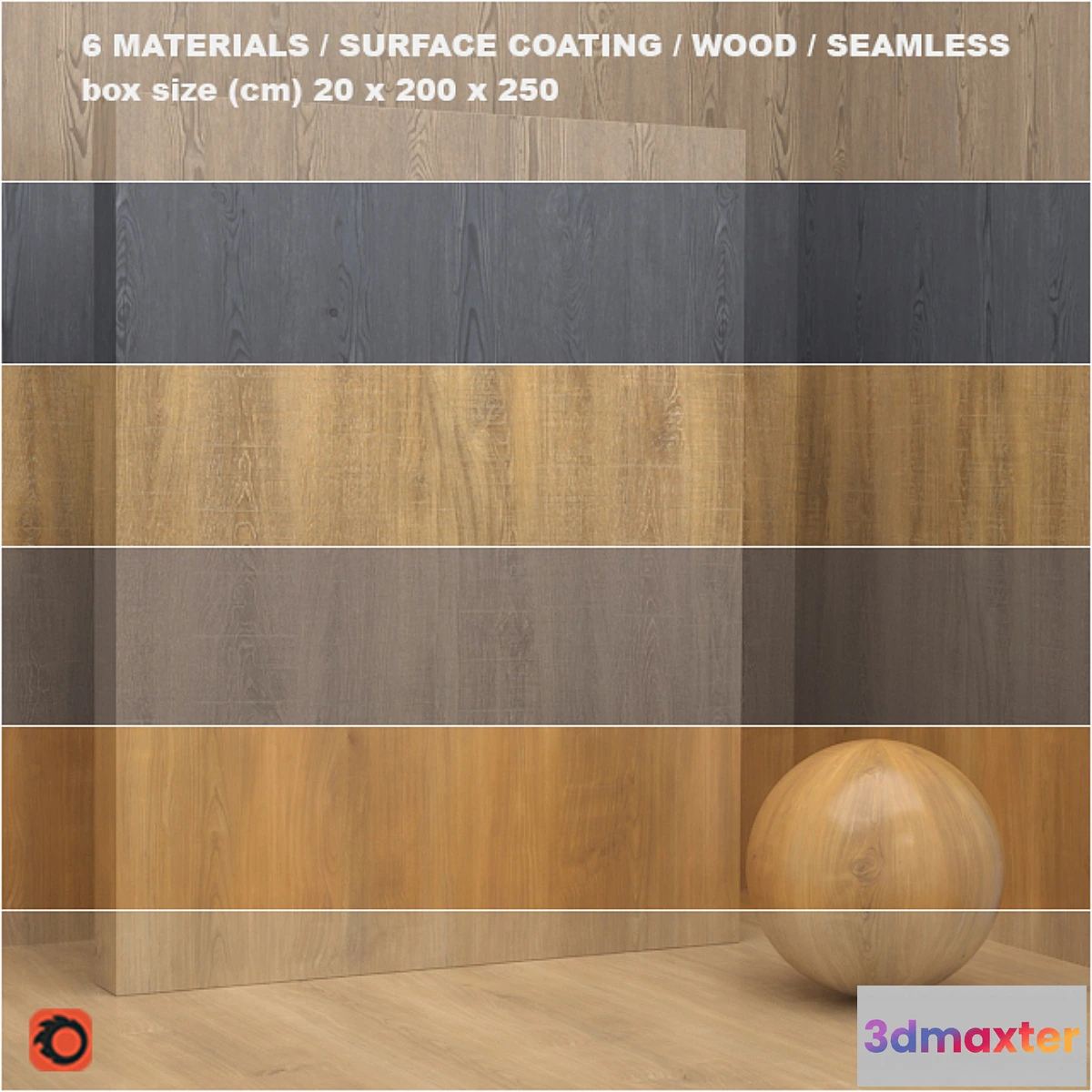 1297544 - 6 materials (seamless) - tree - set 1 3D Max