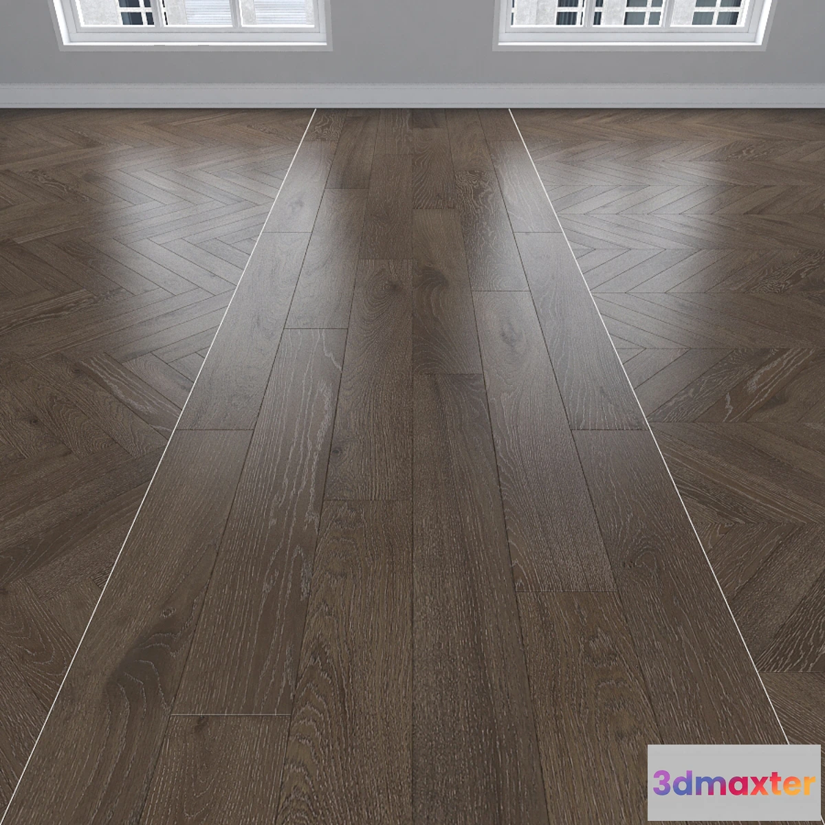 1299371 - Parquet Oak 3 types herringbone linear chevron. - No.7 3D Max