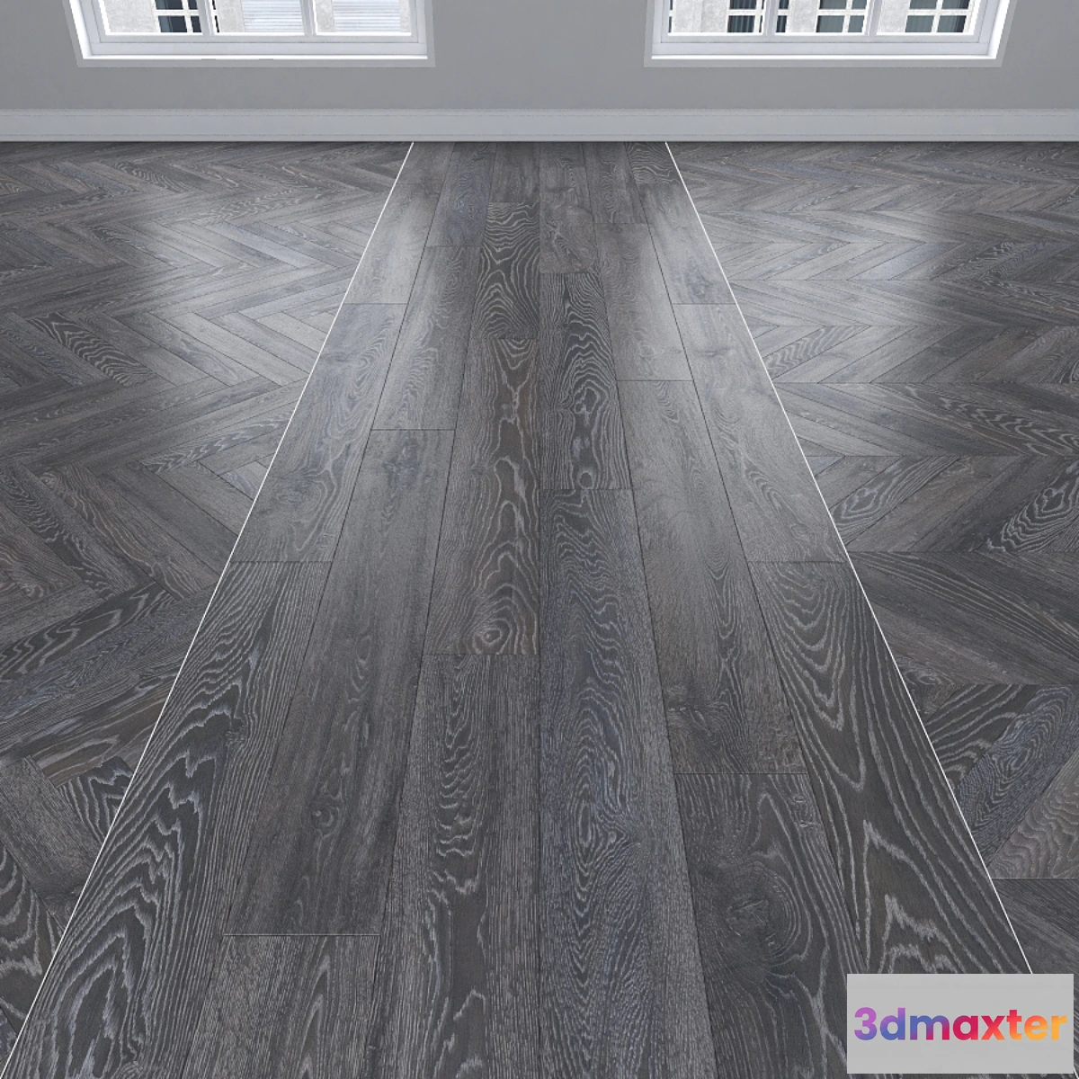 1305983 - Parquet Oak 3 types herringbone linear chevron. - No.10 3D Max