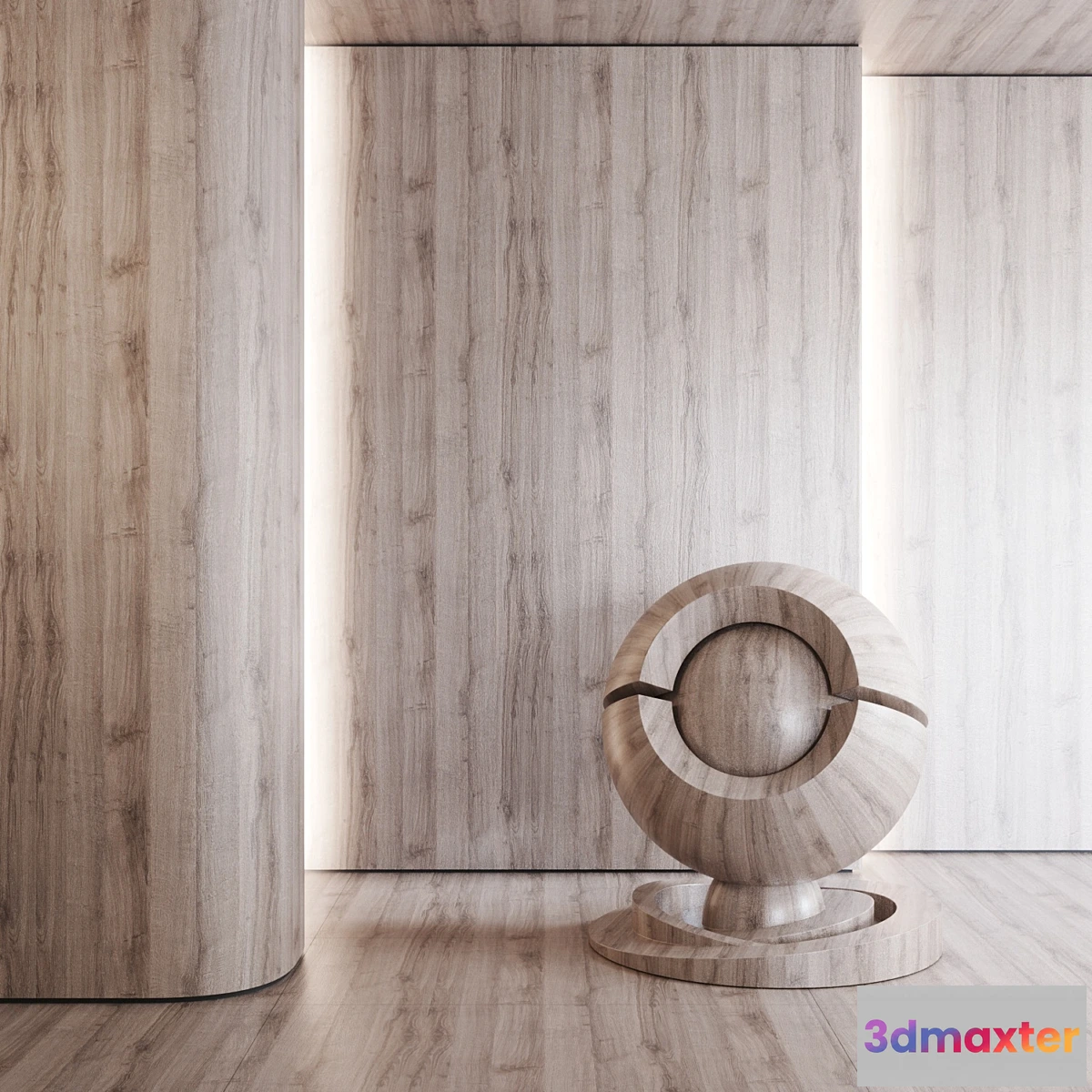 1317127 - Material wood Egger Oak Sherman gray 3D Max