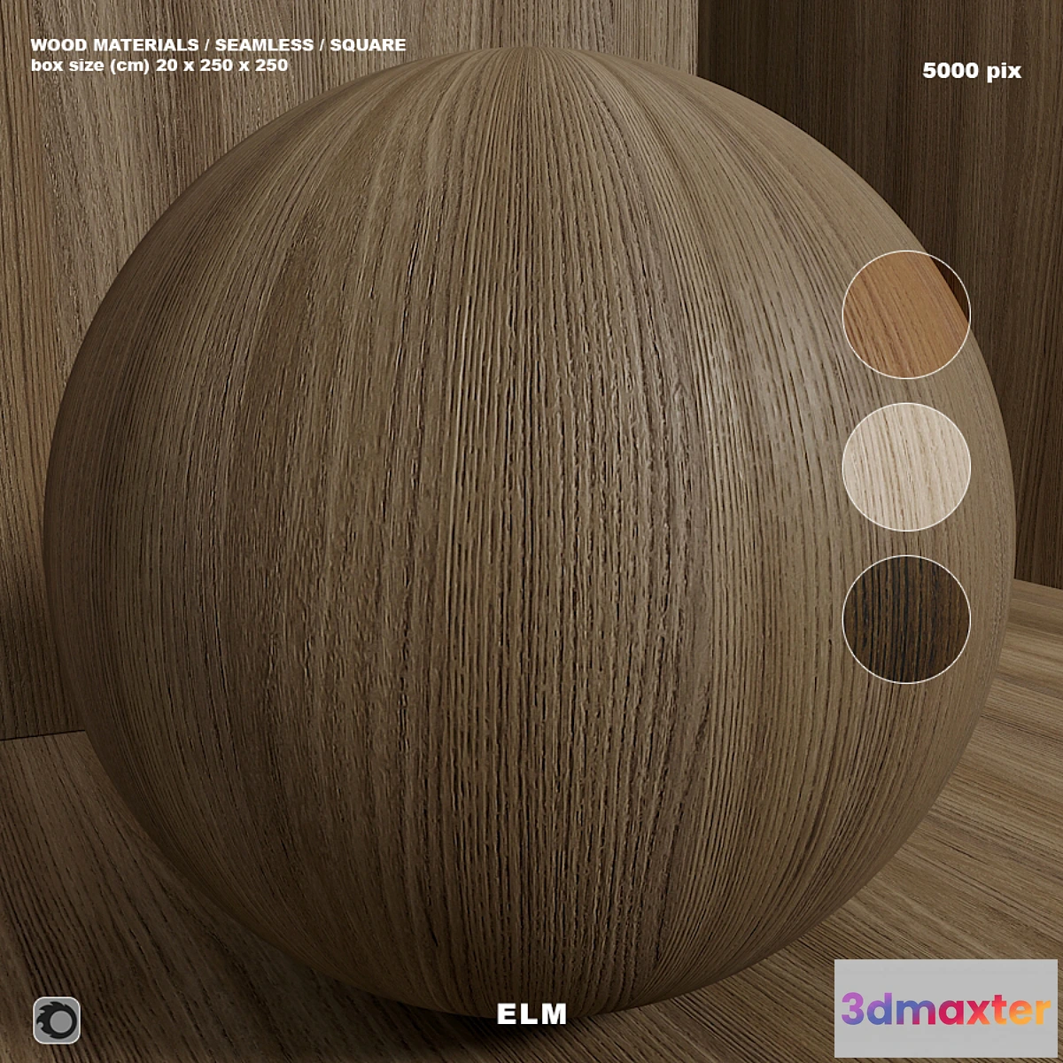 1323331 - Material wood (seamless) elm - set 125 - No.2 3D Max