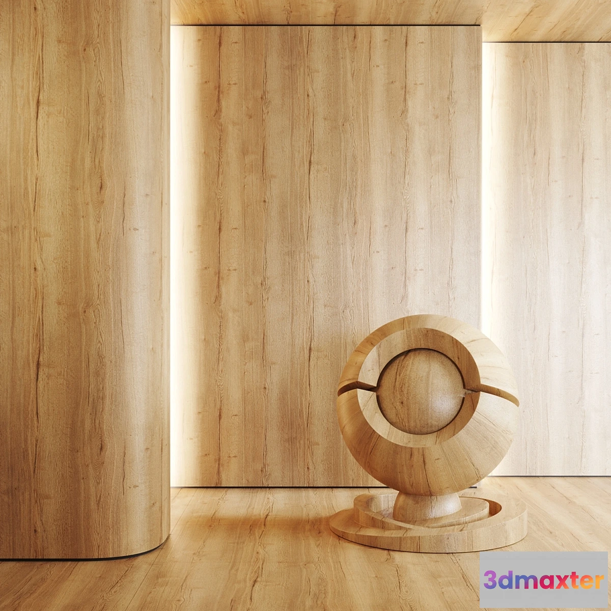 1326585 - Material Wood Egger Natural Halifax Oak 3D Max