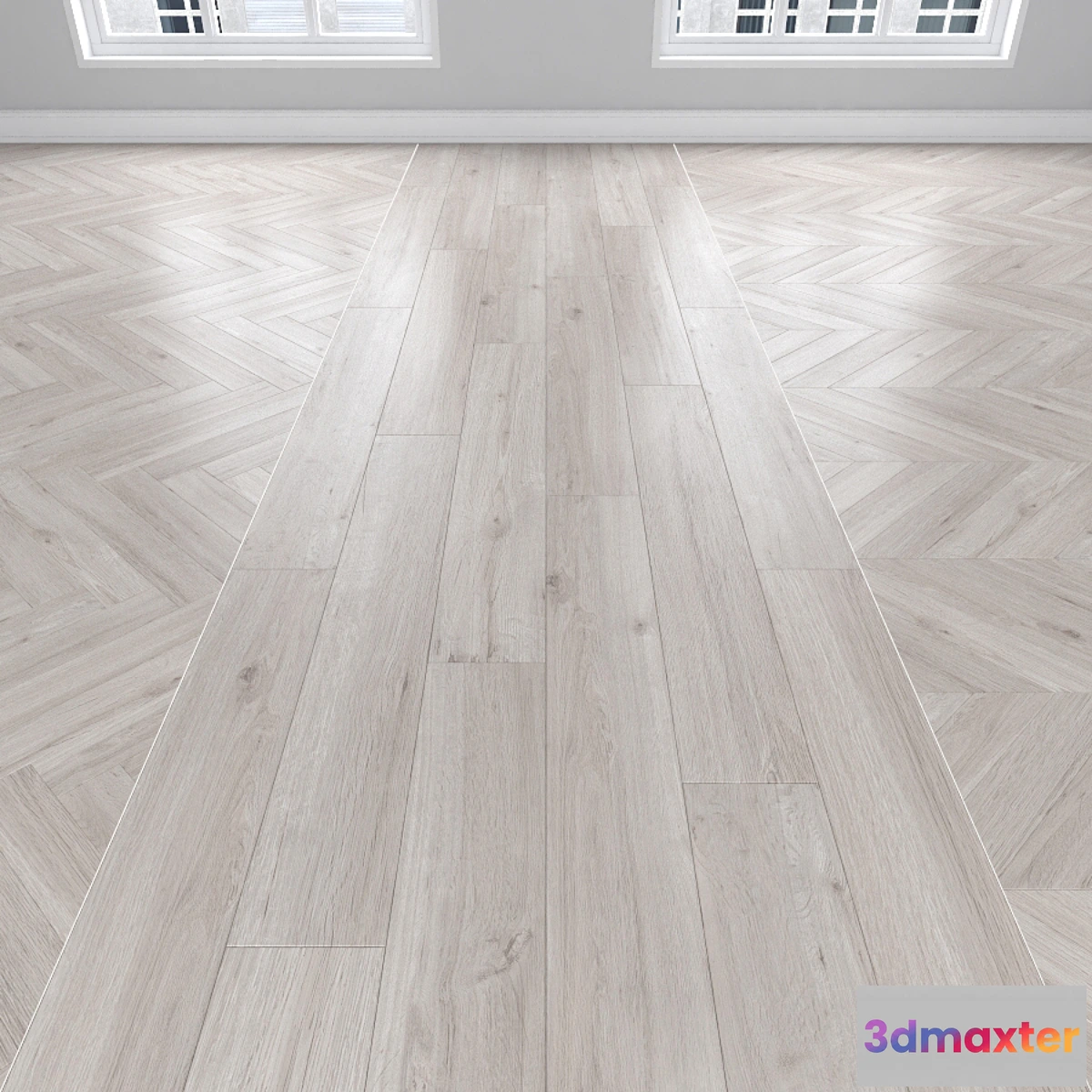 1340564 - Parquet Oak 3 types herringbone linear chevron. - No.3 3D Max