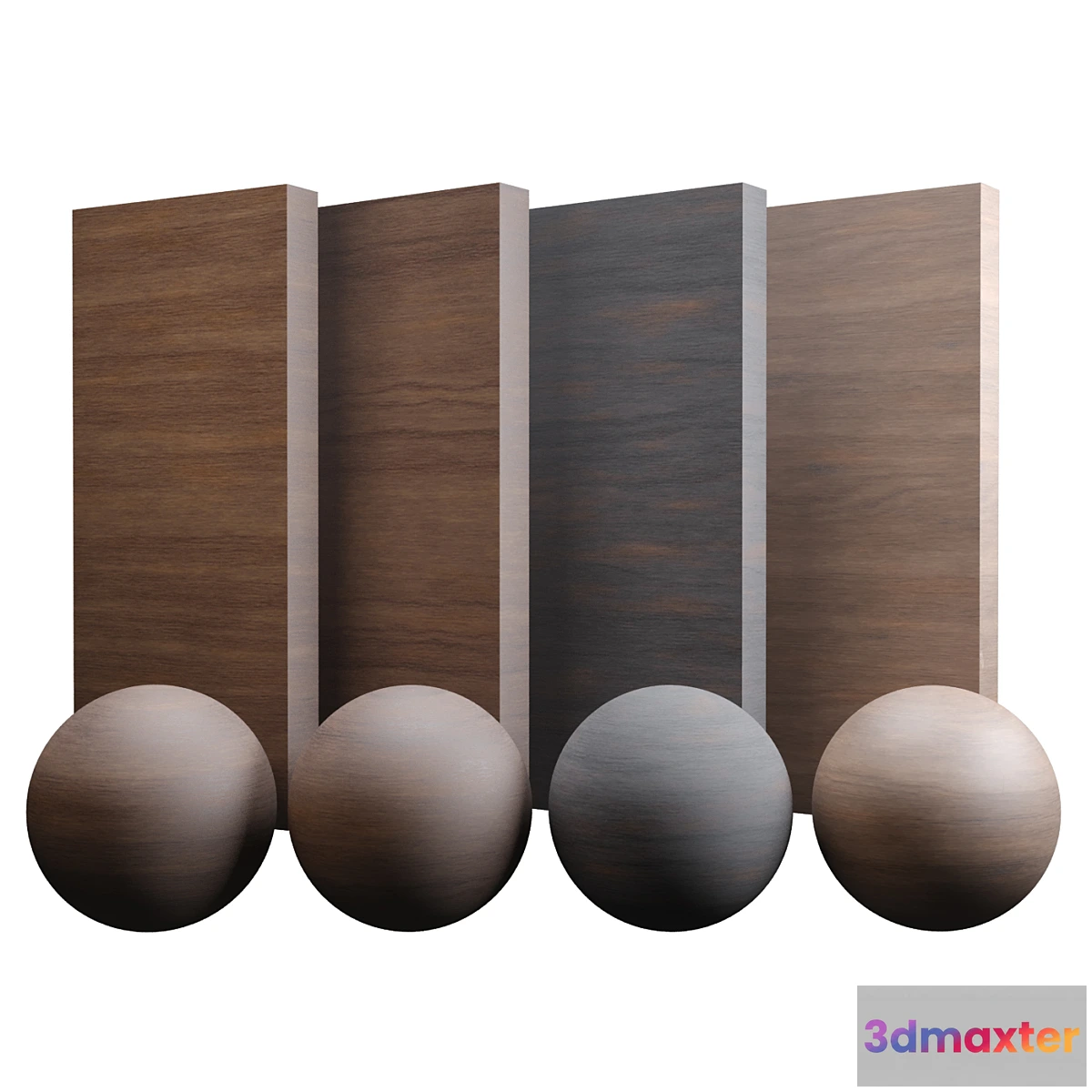 1341112 - Fine Walnut Wood Varnished 3D Max