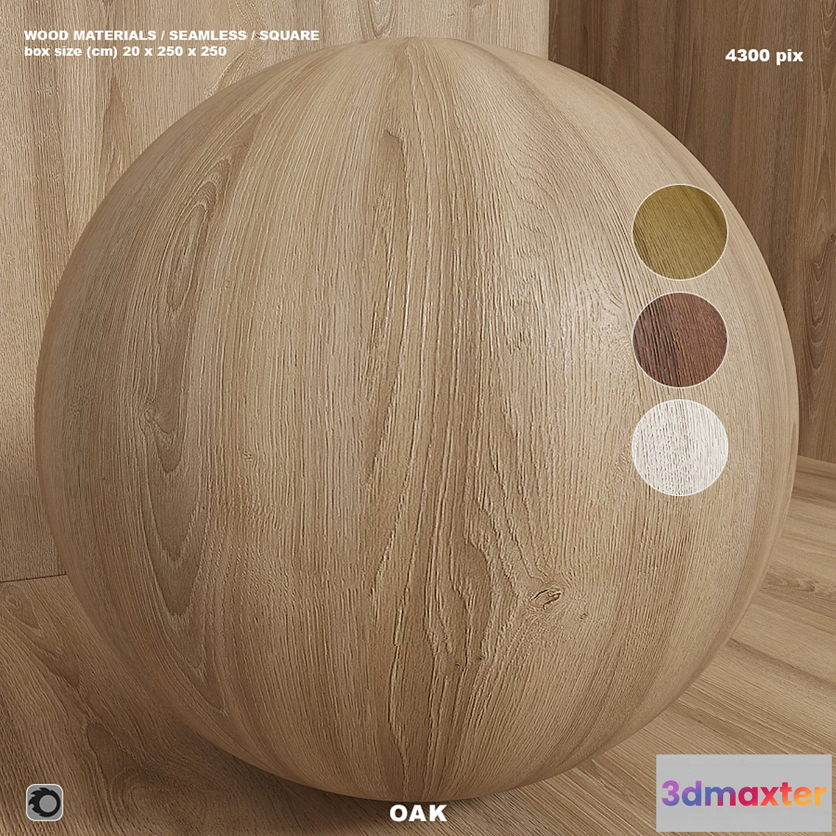 1348826 - Material wood (seamless) oak - set 119 3D Max
