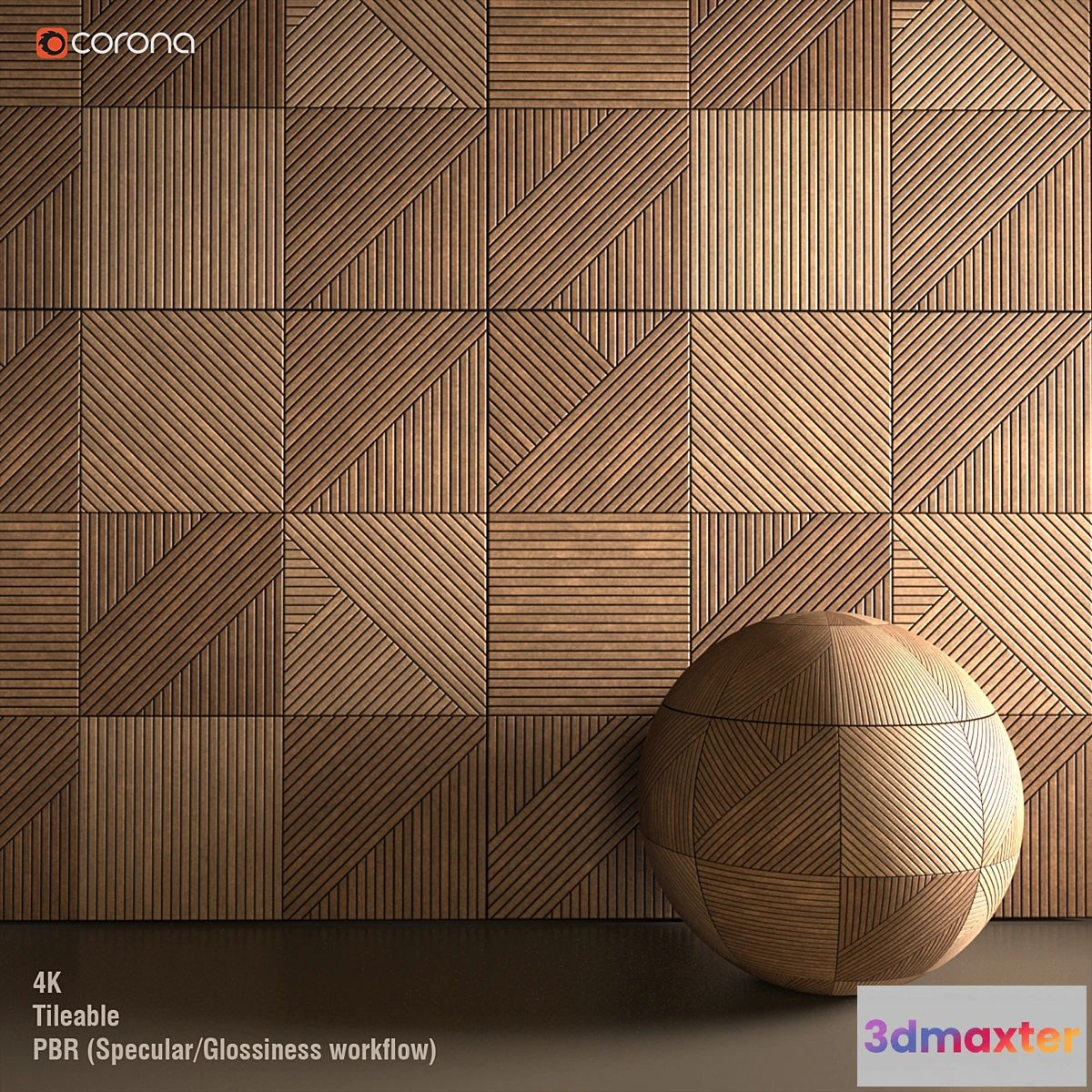 1349276 - Wooden wall panel 3D Max