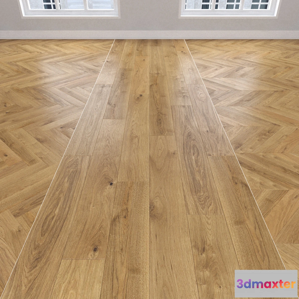 1392218 - Parquet Oak 3 types. Christmas tree linear chevron. 3D Max