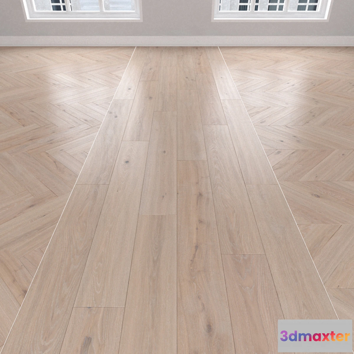 1392956 - Parquet Oak 3 types herringbone linear chevron. 3D Max